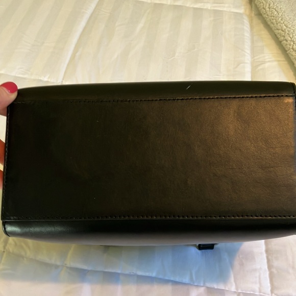 Kate Spade Black Leather with Bow Crossbody Purse - Picture 7 of 14